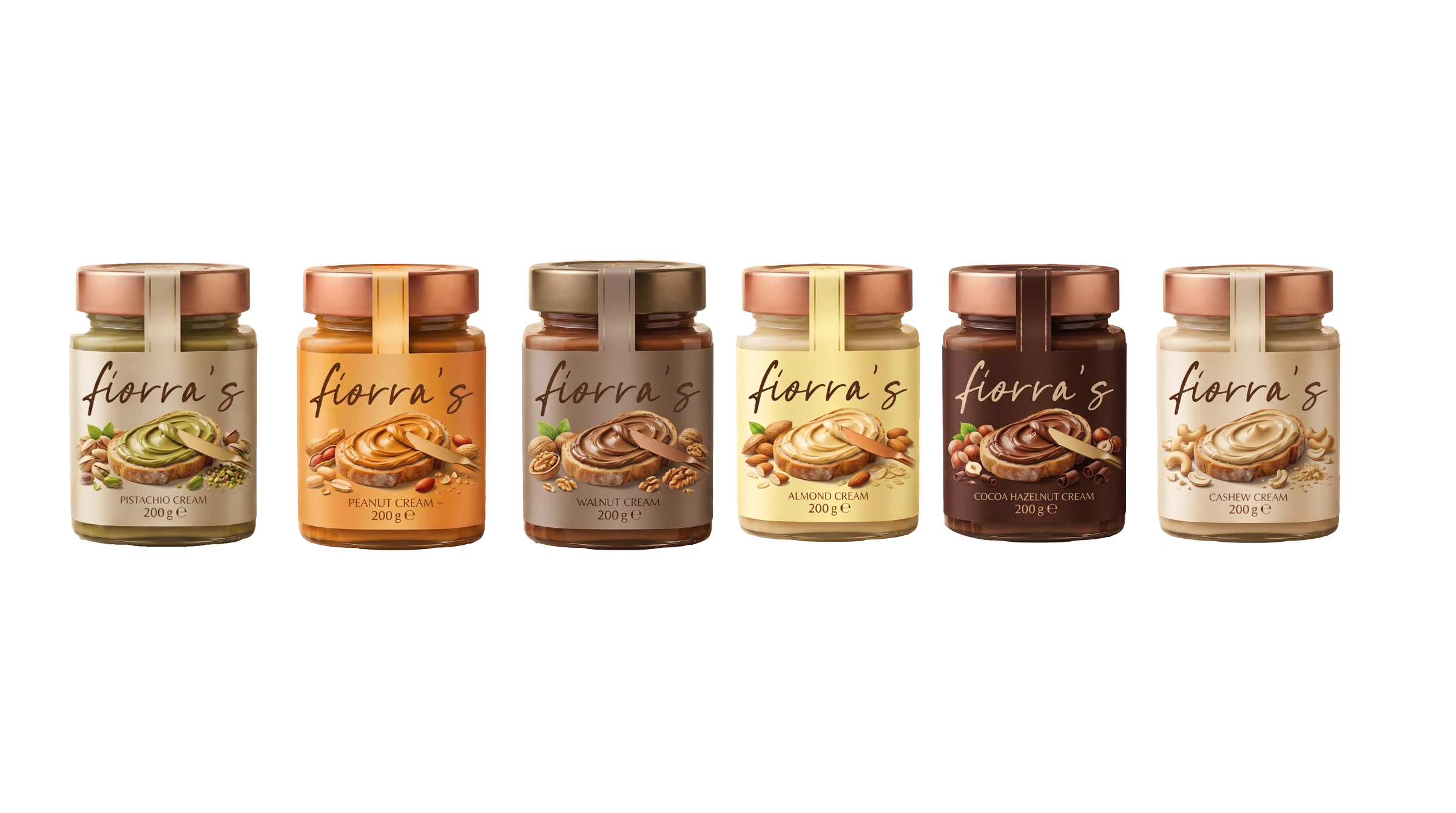 Fiorra's six product varieties